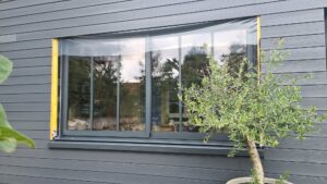 Fenêtre à châssis coulissant en aluminium, style verrière | Bessancourt